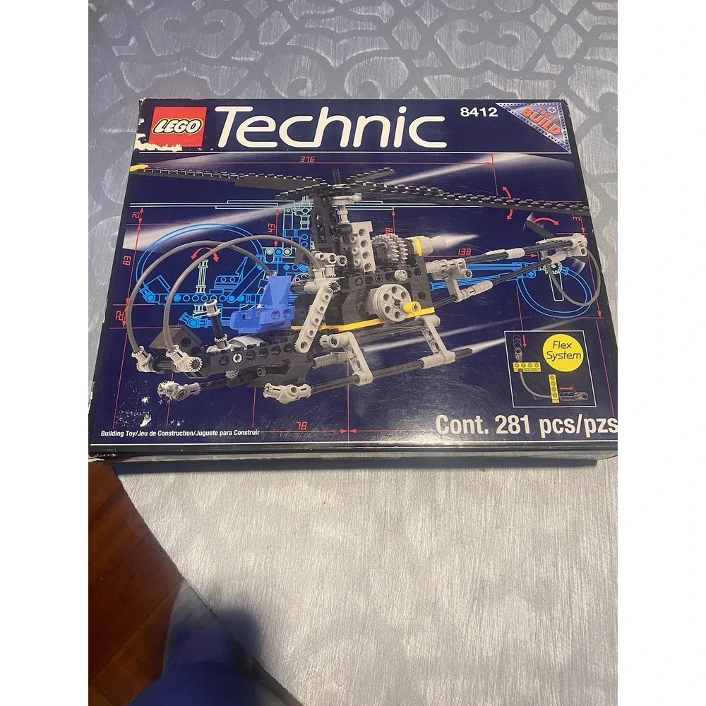 LEGO Technic 8412 Nighthawk Helicopter 100% Complete w/ Box & Instructions 1995